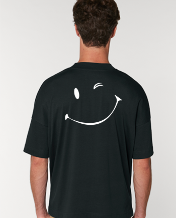 Vyriški marškinėliai Smile juodi
