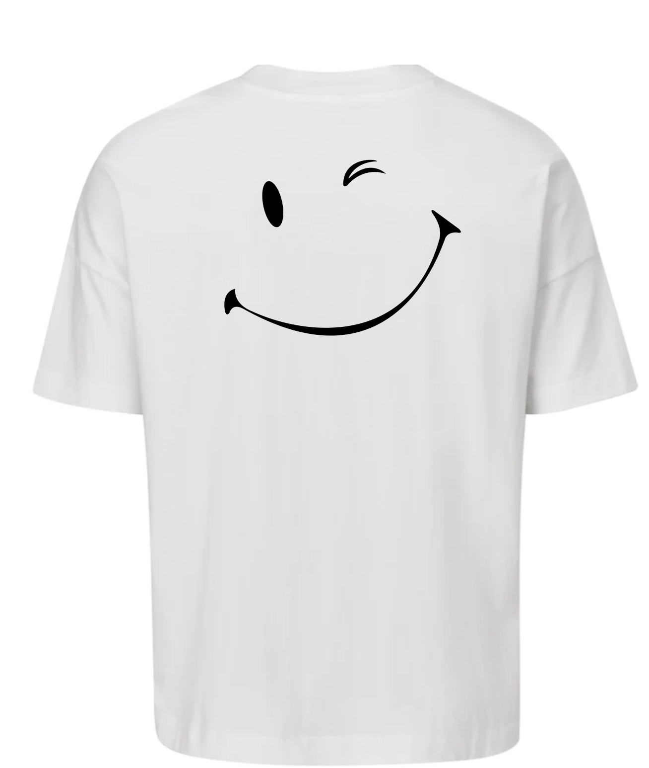 Moteriški marškinėliai Smile balti